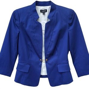 Bebe Blue Blazer Jacket, Size 2